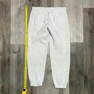 Grey Aritzia Tna COZY Af Fleece track pants-Size small